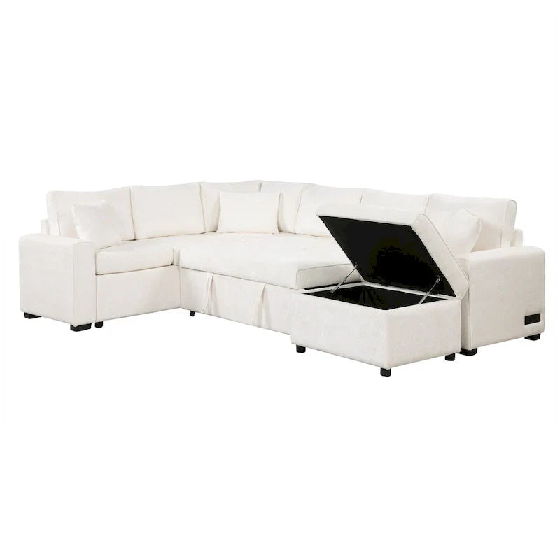 Sectional Sofa Pull-out Sofa Bed Sleeper - image 22