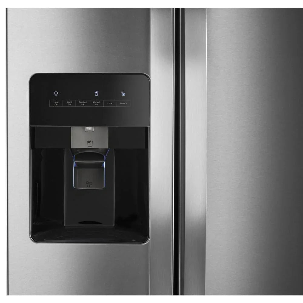 36-Inch Wide Side-By-Side Refrigerator - 24 Cu. ft. Stainless Steel - image 4