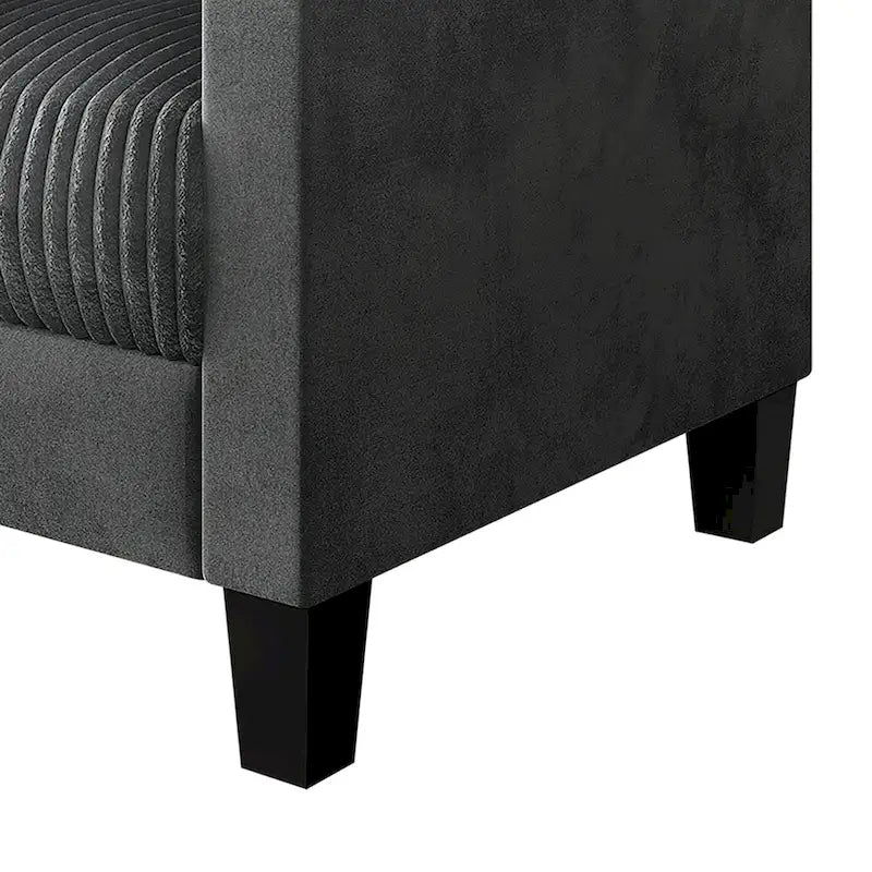 CraftPorch Velvet Upholstered Mid-Century Modern Corduroy 2-Piece Living Room Set - image 30