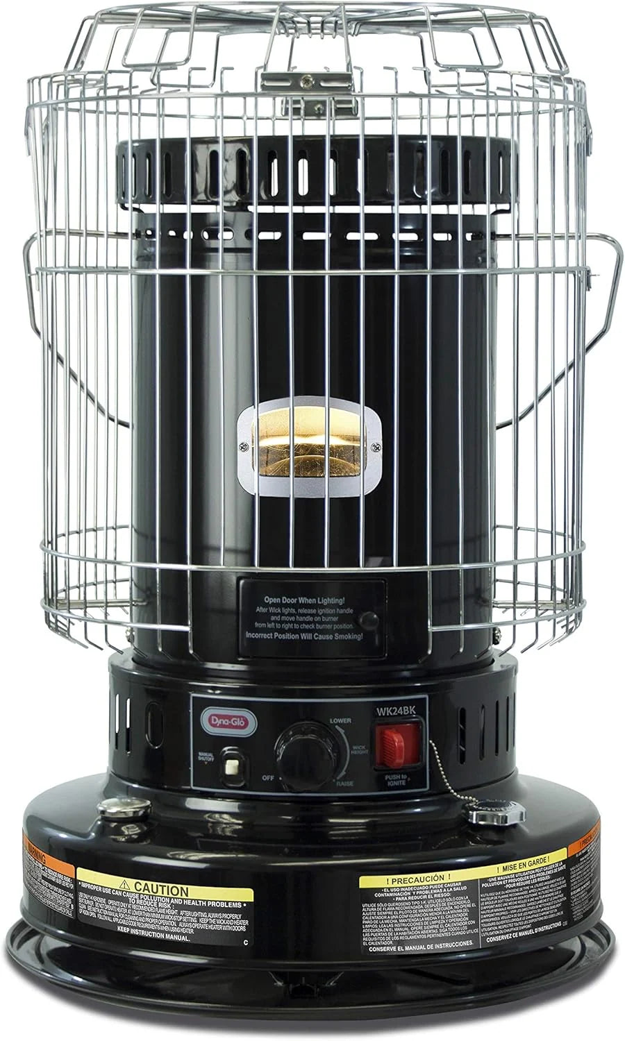 23,000 BTU Indoor Kerosene Heater, No Electricity Needed, Black - image 1