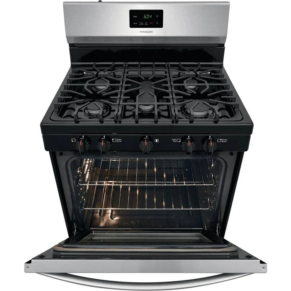 Frigidaire 30 inch (76 cm) wide freestanding 5-burner stainless steel gas hob FCRG3052AS - image 7