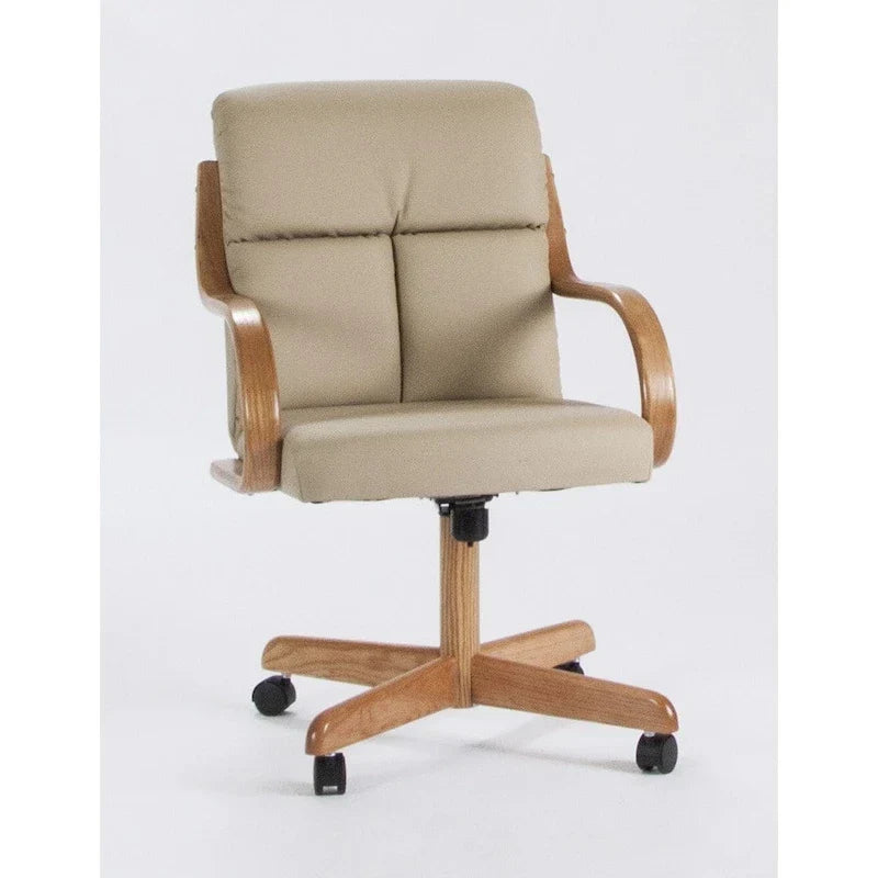 Caster Chair Company Frankie Swivel Bonded Leather Armchair - image 1