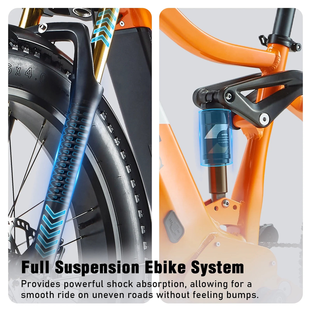 Electric Bike for Adults 26'', 1000W E - Mountain Bike 48V 30/20ah UL2849 Removable Battery, Fat Tire Ebike up to - image 42