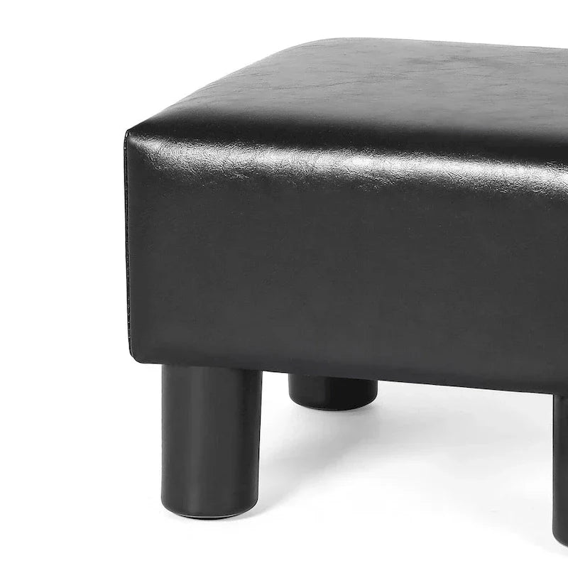 Adeco Faux Leather Footrest Ottoman with Plush Upholstery - image 20
