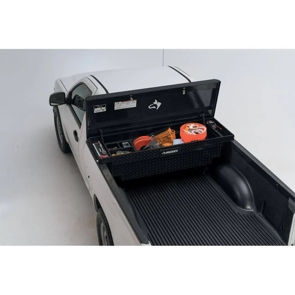 61.86 Matte Black Aluminum Low Profile Truck Tool Box for Mid-Size Trucks - image 2