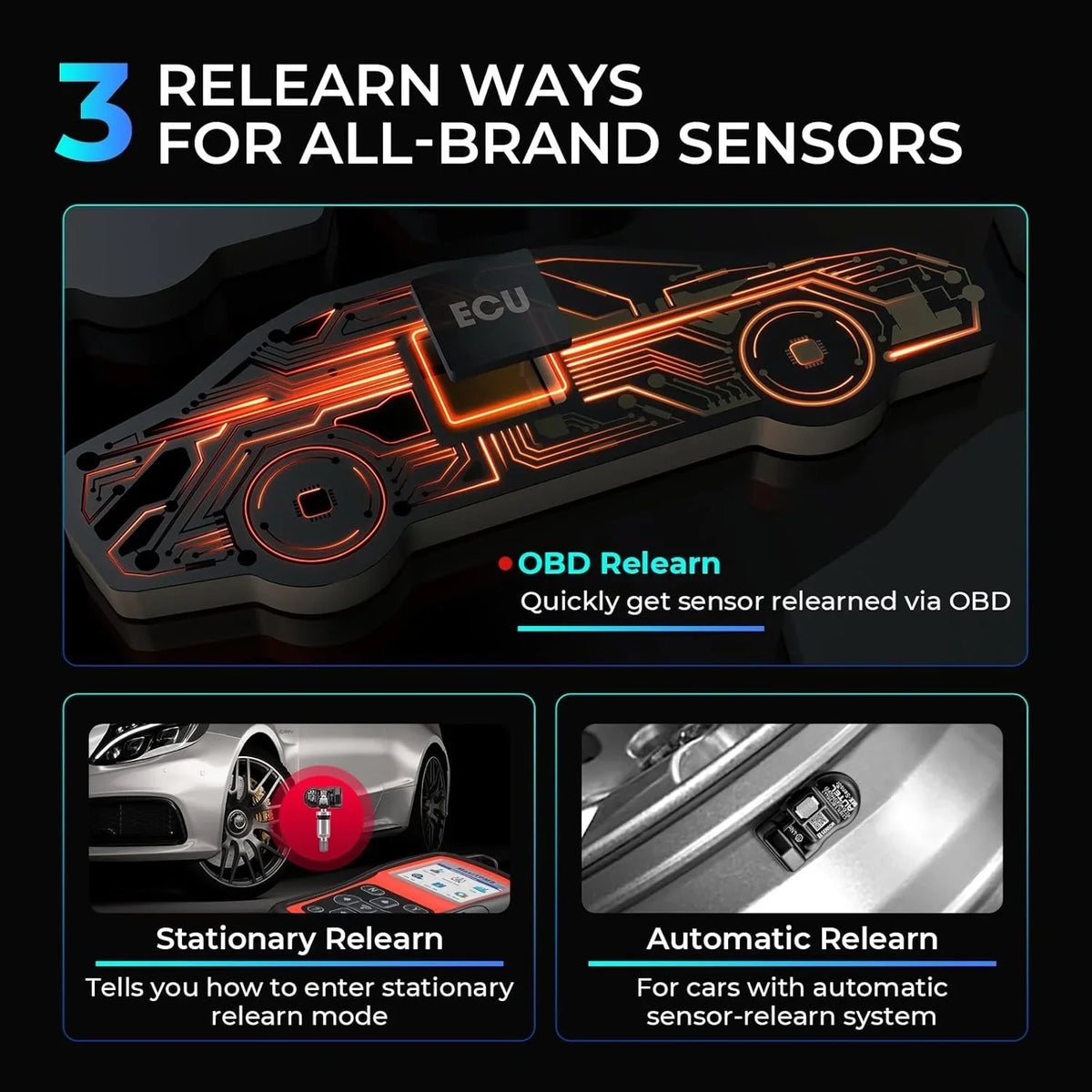MaxiTPMS TS508WF TPMS Tool, 2025 Enhanced Wi-Fi Ver. of TS508 TS501 PRO TS408S TS601, MX-Sensor TPMS Progamming Tool, TPMS Diagnosis/Reset TPMS Relearn Tool, Read/Clear TPMS DTCs - image 4