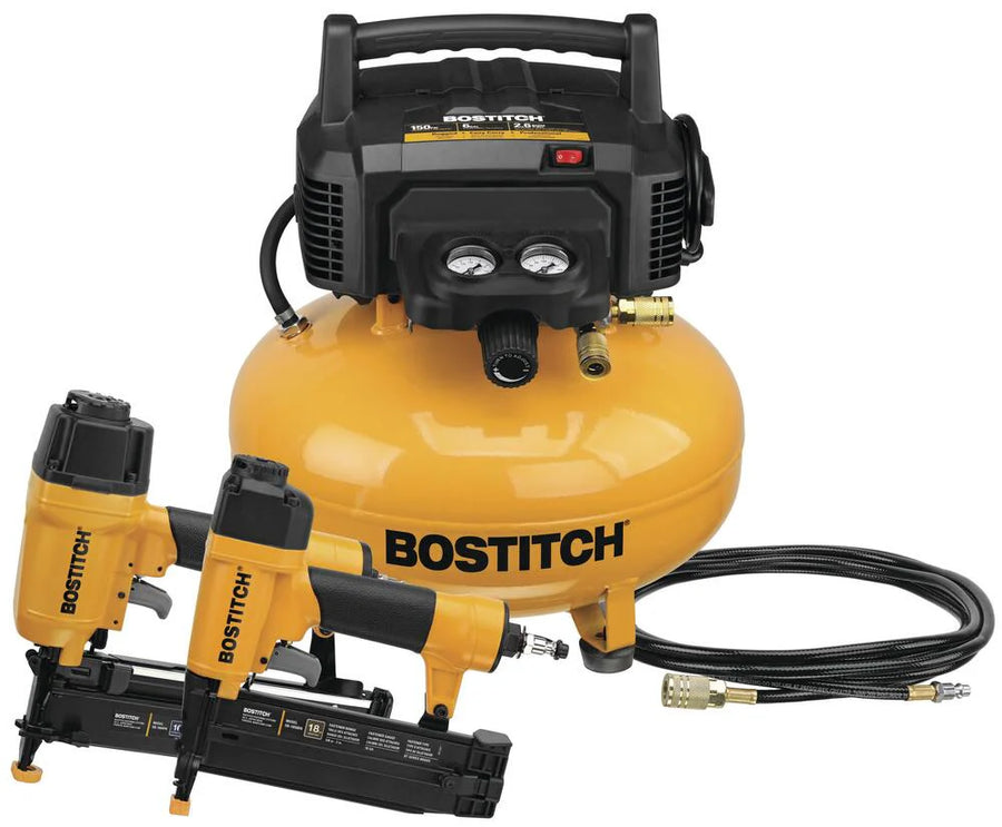 Bostitch? 6-Gallon 150 PSI Portable Electric Air Compressor with 2-Tool Combo Kit - image 1
