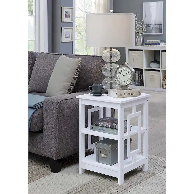 Convenience Concepts Town Square End Table Featuring Shelves - image 4