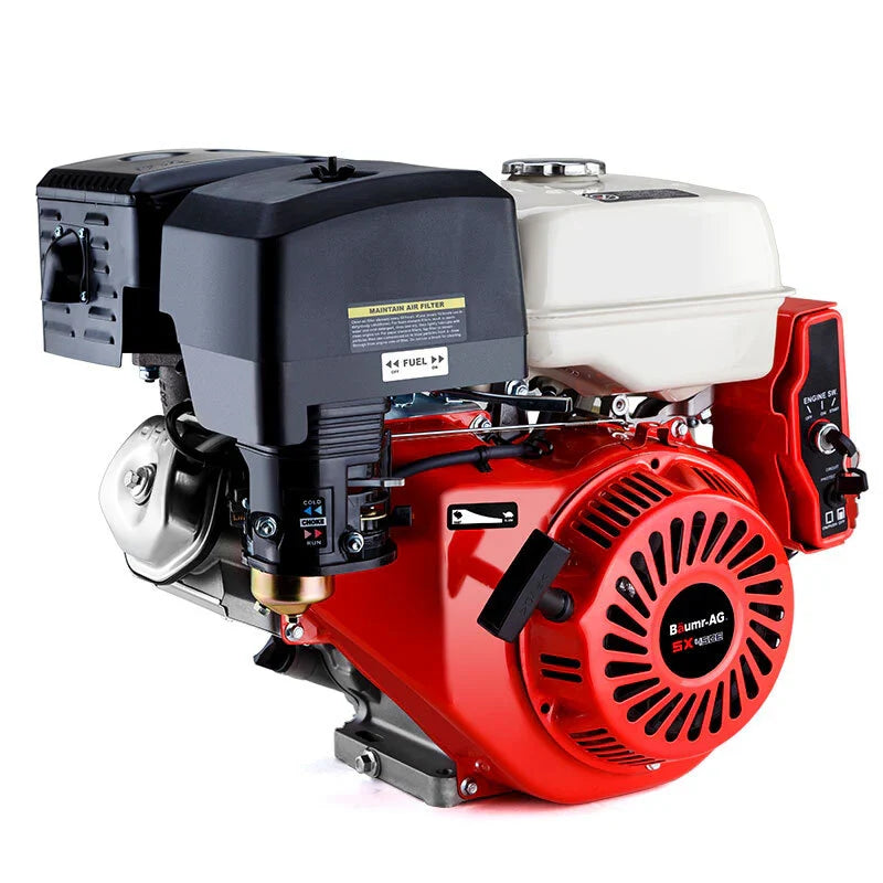 Baumr-AG 16HP Stationary Engine Petrol Direct Ignition OHV 4-Stroke Electric Recoil Start - image 1