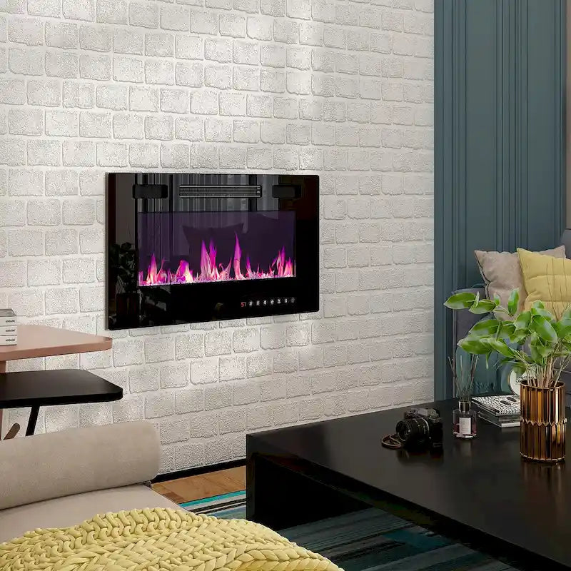 Remote-Controlled Electric Fireplace TV Stand Entertainment Center - image 2
