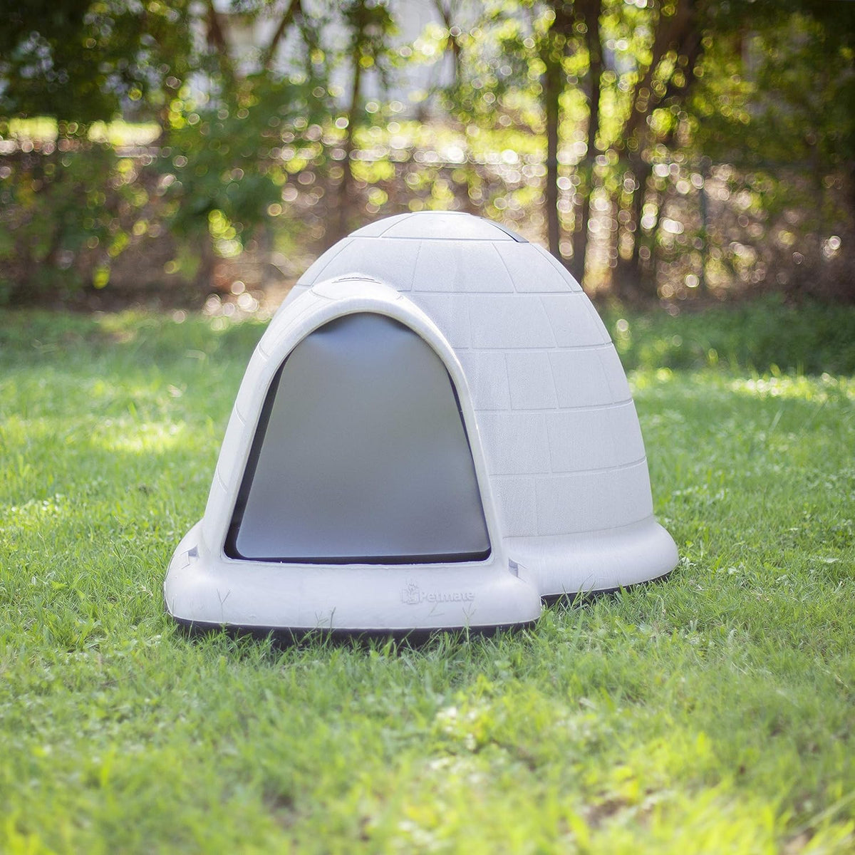 Petmate Indigo Dog House (Igloo Dog House, Made in USA with 90% Recycled Materials, All-Weather Protection Pet Shelter) for XL Dogs -90 to 125 pounds, Made in USA - image 11