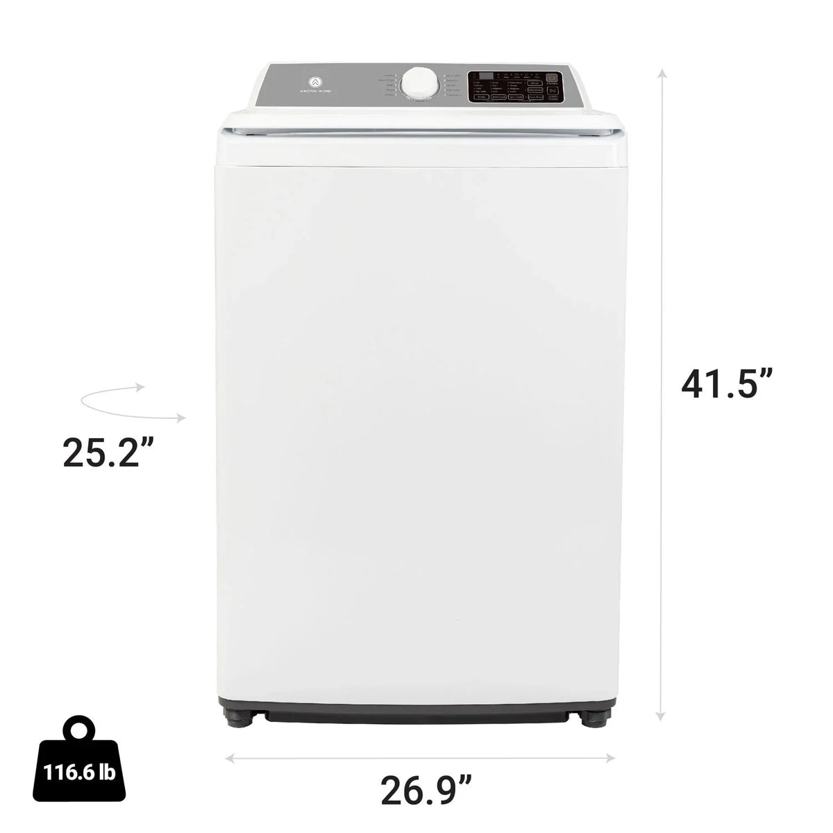 Arctic Wind 3.7-Cu. ft.  Electric Top Load Washer, White, ATLMW37 - image 2