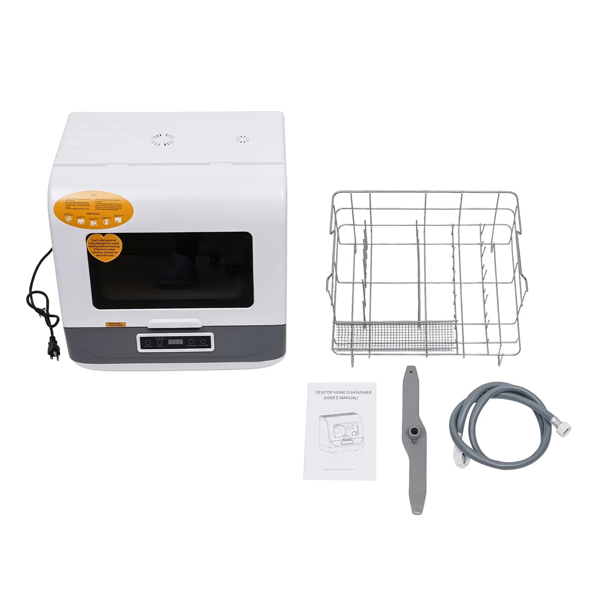Peakora Portable Countertop Dishwasher, 3-in-1 Function Flip-Top Dishwasher, 800w Mini Dishwasher for Small Households Apartments Boats - image 12