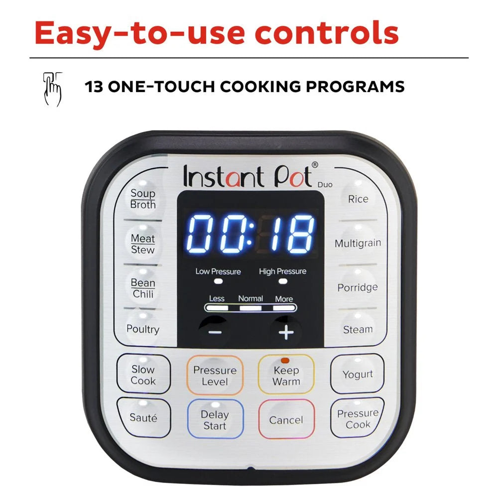 Instant Pot Duo 6 Qt Electric Pressure Cooker 7-In-1 with Easy-Release Steam Switch - image 6