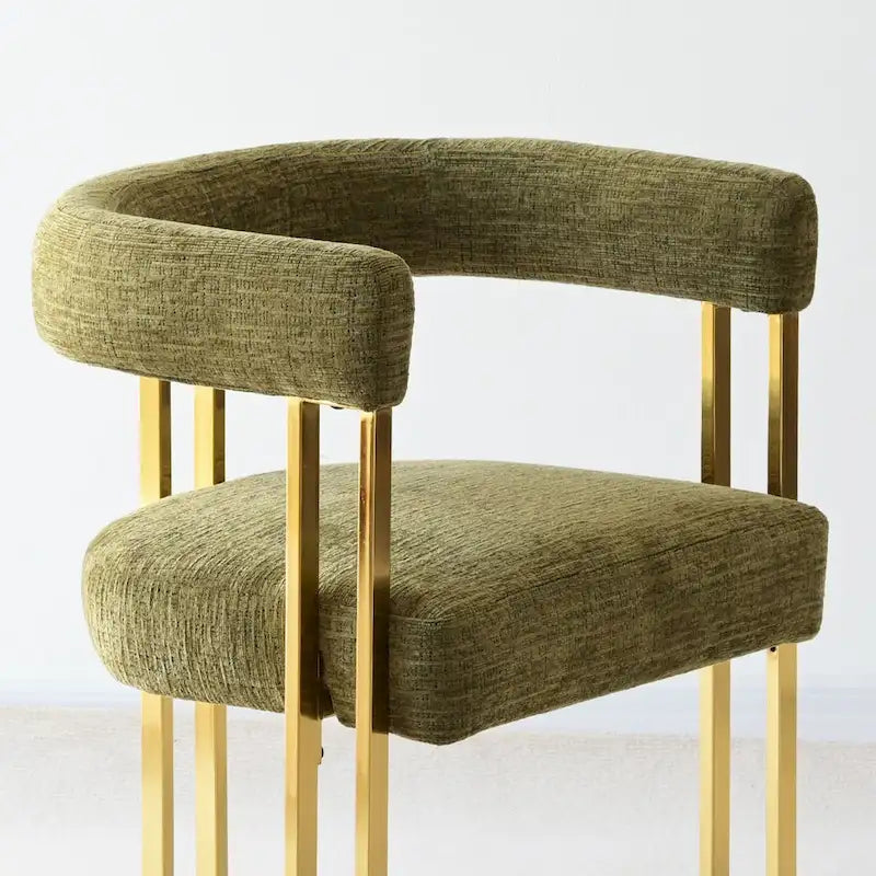 Set of 2 Chenille Upholstered Armchairs - image 20