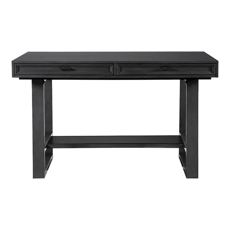 Isolde Black 60-Inch Solid Wood Counter Height Dining Table with Drawers by Furniture of America - image 9