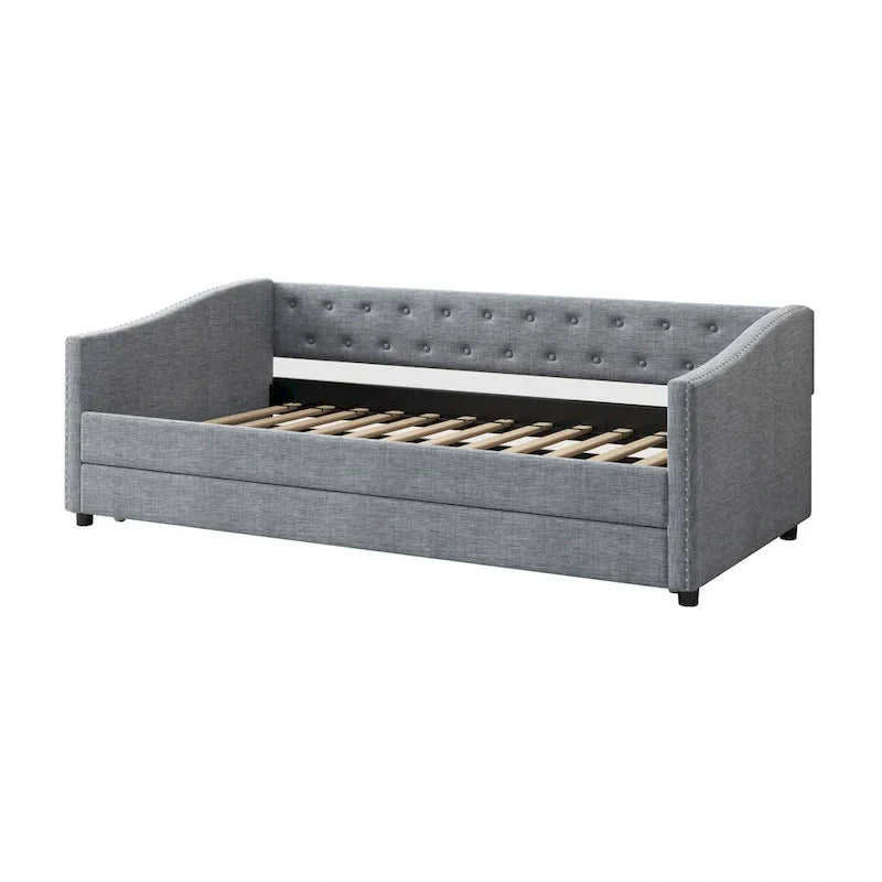 Christopher Knight Home Bennett Tufted Daybed Sofa with Storage Drawers and Stylish Curved Arms - image 5