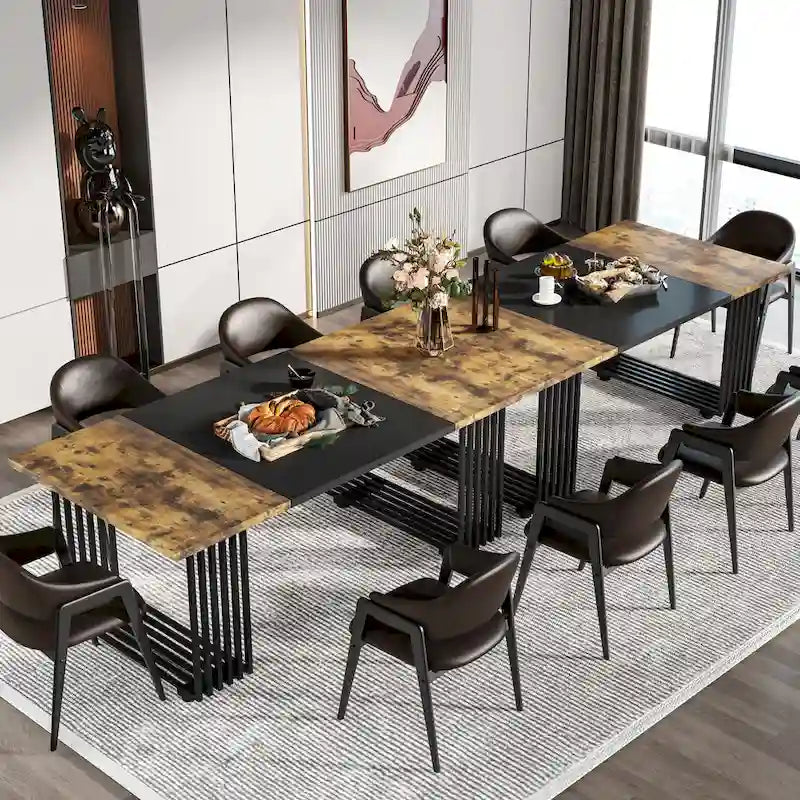 Contemporary 70.8-Inch White Dining Table for 6-8 Guests - image 24