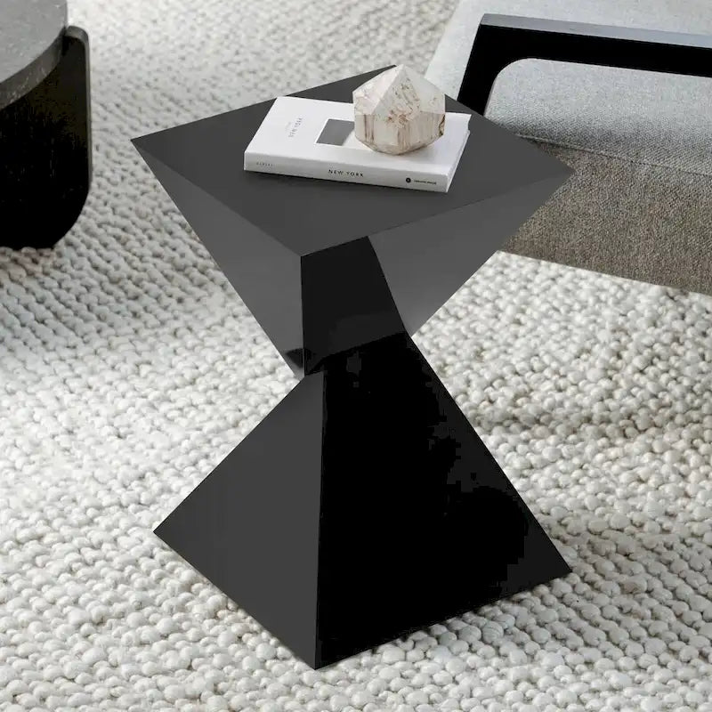 Contemporary Acrylic Accent End Table for Outdoor Use - Dimensions: 18.11"H x 12.6"W x 12.6"L - image 28