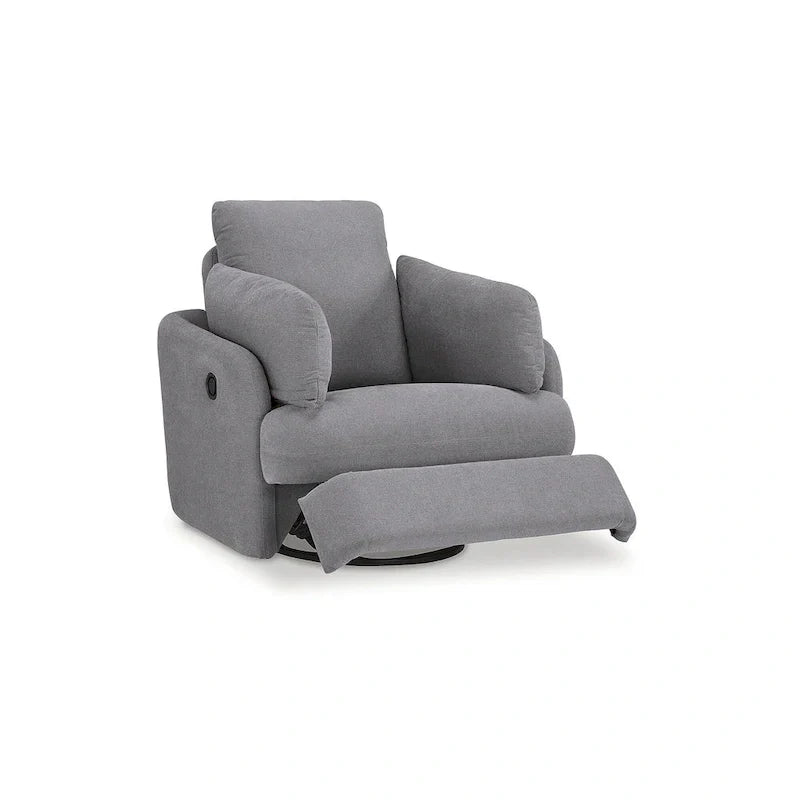 Signature Design by Ashley Modmax Dark Gray Reclining Swivel Glider Chair - image 4