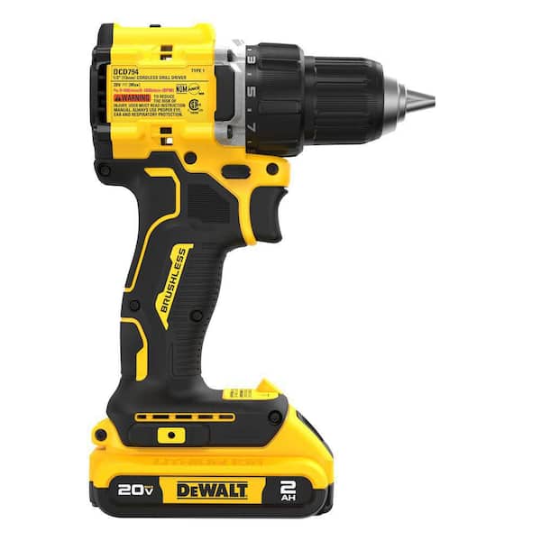 ATOMIC 20-Volt Lithium-Ion Cordless Compact 1/2 in. Drill/Driver Kit with 2.0Ah Battery, Charger and Bag - image 2