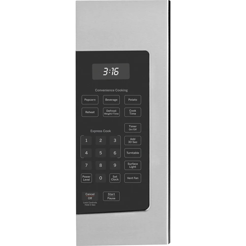 GE JVM3160RFSS 1.6 Cu. Ft. Over-the-Range Microwave Oven Stainless Steel Bundle with Deco Chef Pair of Red Heat Resistant Oven Mitt and 3 YR CPS Enhanced Protection Pack - image 4