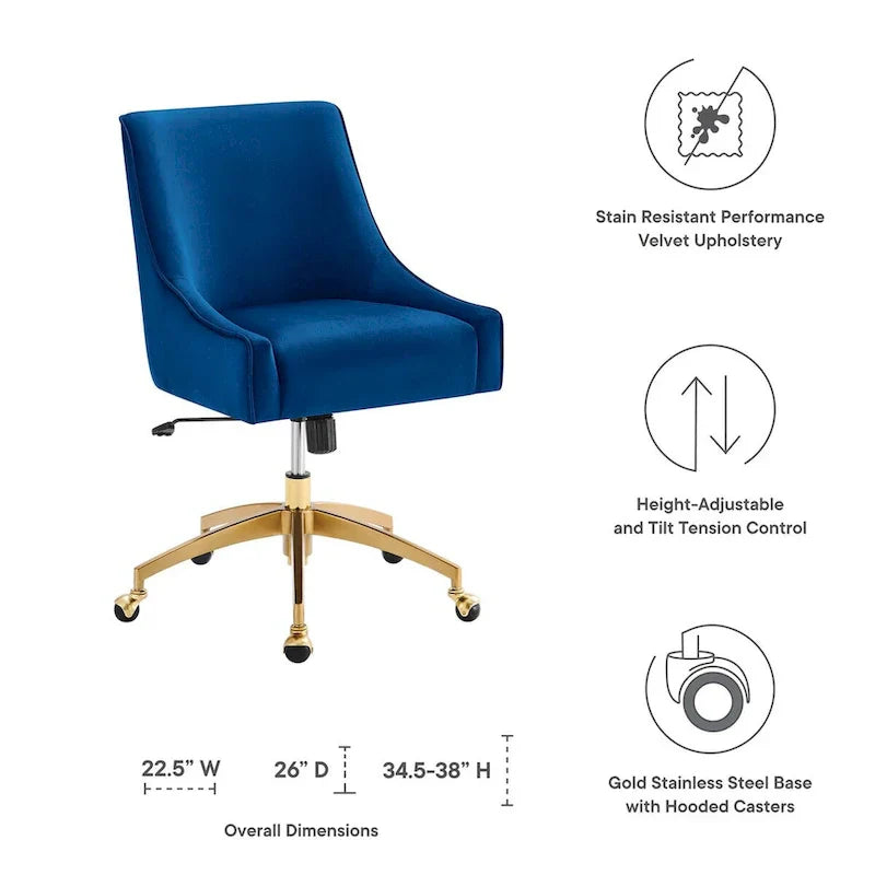 Discern Velvet Performance Office Chair - image 20