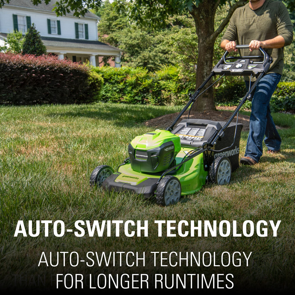 80V Cordless 21′′ Self-Propelled Brushless Lawn Mower / Greenworks - image 9
