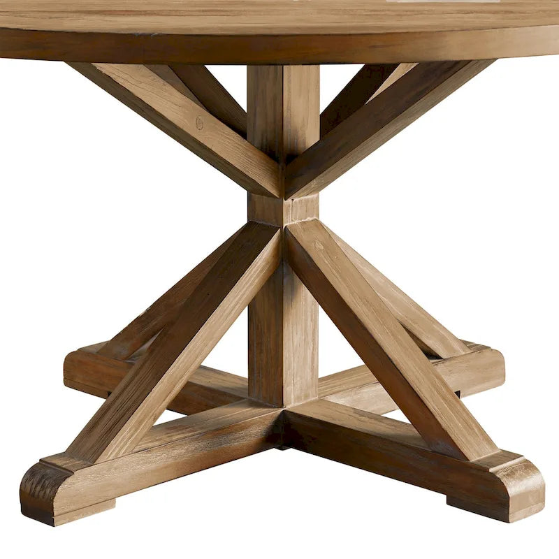 iNSPIRE Q Artisan Benchwright X-Base 48-Inch Round Dining Set - image 13