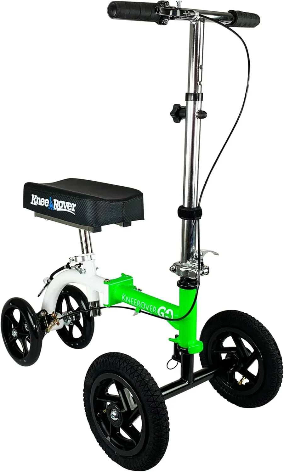 Hybrid C Most compact all-terrain knee scooter for adults, suitable for foot surgery, robust knee roller for rehabilitation after ankle fractures and foot injuries, leg scooter, best alternative to knee crutches (Green) - image 1