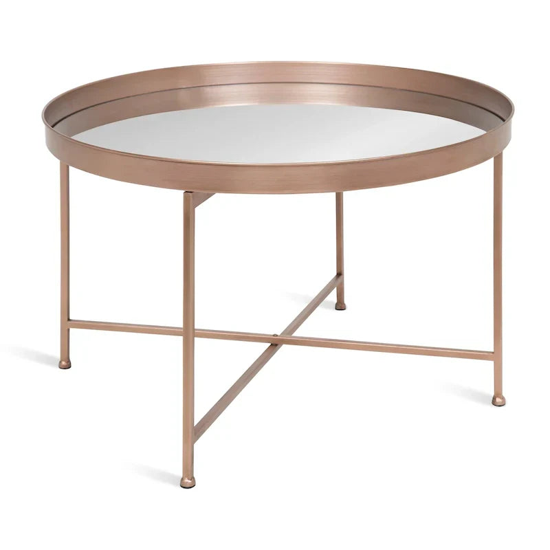 Kate and Laurel Celia 28.25-Inch Round Metal Coffee Table - image 8