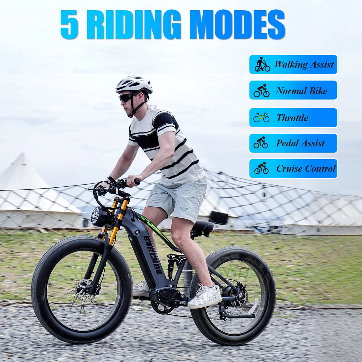 Electric Bike for Adults 26'', 1000W E - Mountain Bike 48V 30/20ah UL2849 Removable Battery, Fat Tire Ebike up to - image 8