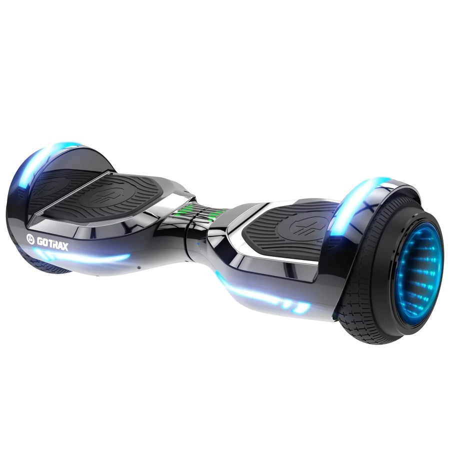 GOTRAX GLIDE PRO Bluetooth Hoverboard, 6.5" Wheels and 7 Colors Lights Self Balancing Scooters for 44-176lbs Kids Adults Silver - image 1