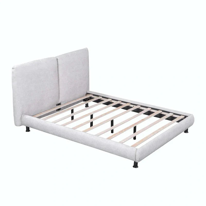 Queen Platform Bed with Dual Oversized Headrests - image 14