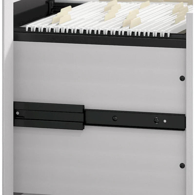 Bush Furniture Key West 60-Inch L-Shaped Desk with Rolling File Cabinet - image 27