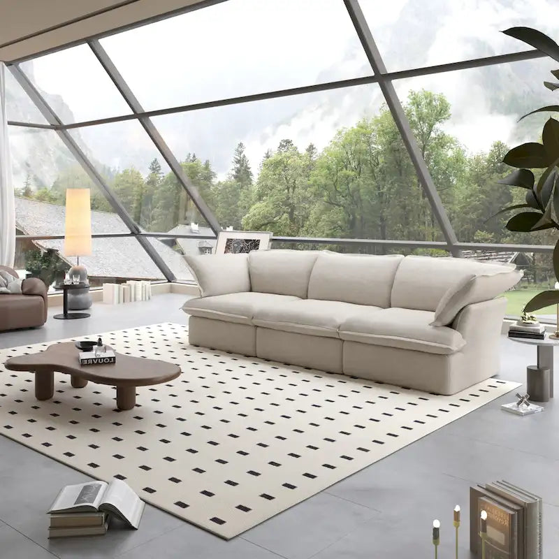 Contemporary 3-Seat Modular Sectional Sofa for Living Room - Comfortable Convertible Couch - image 5