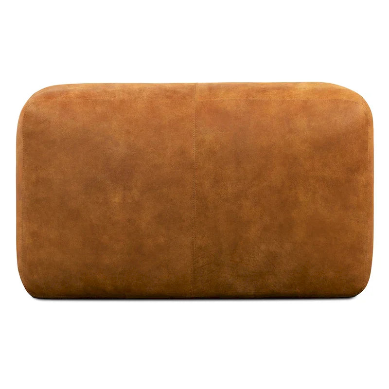 Poly & Bark Denver Leather Ottoman - Authentic Full Grain Italian Leather - image 9