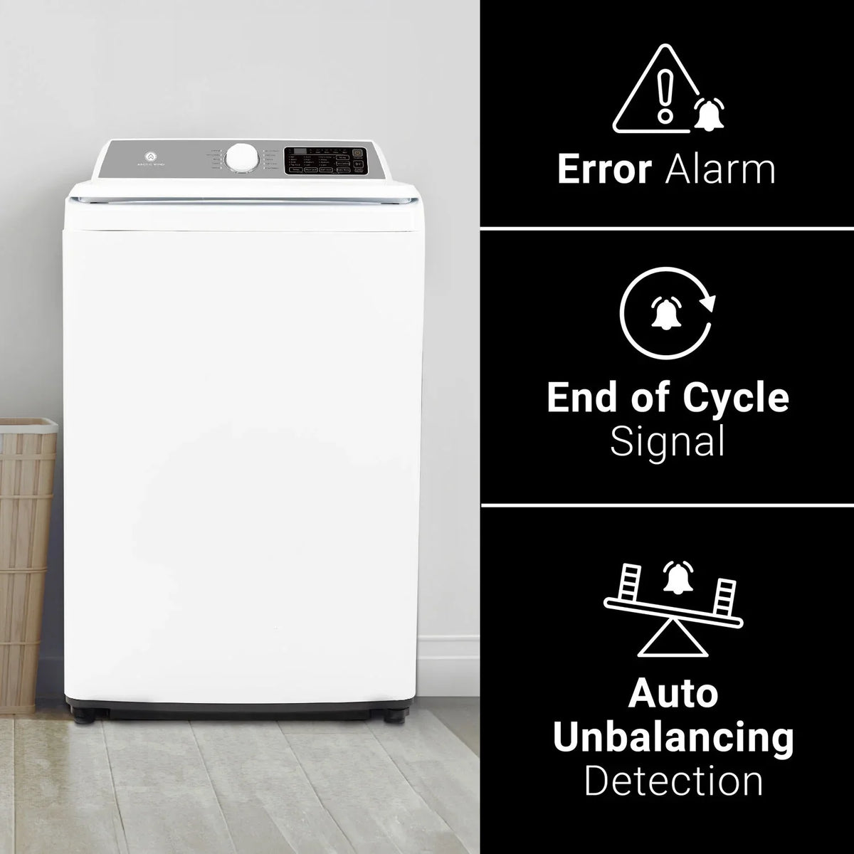 Arctic Wind 3.7-Cu. ft.  Electric Top Load Washer, White, ATLMW37 - image 3